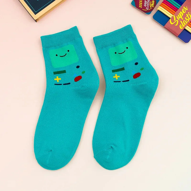 5 Pairs/Set Adventure Time Socks