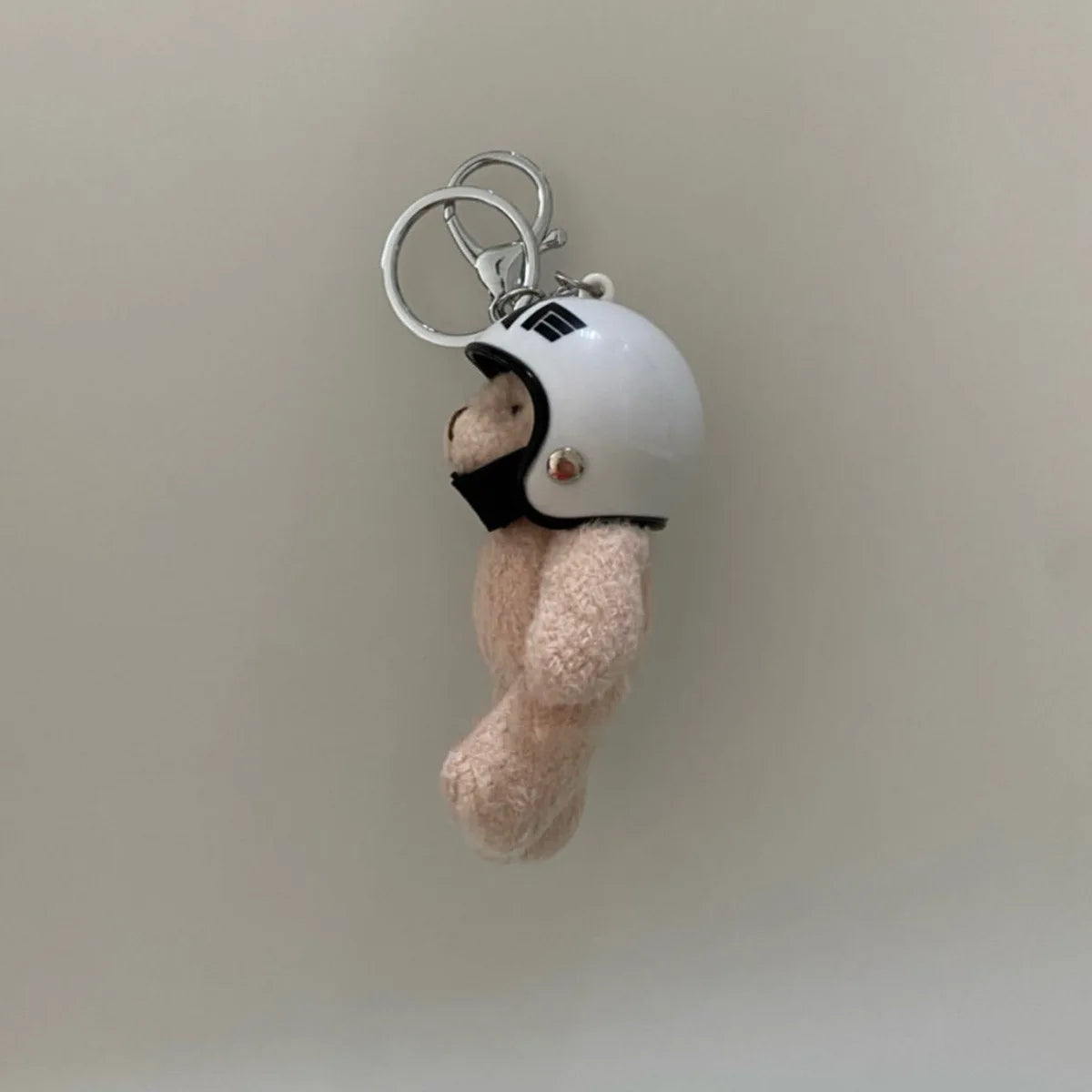 Biker Bear Charm Keychains