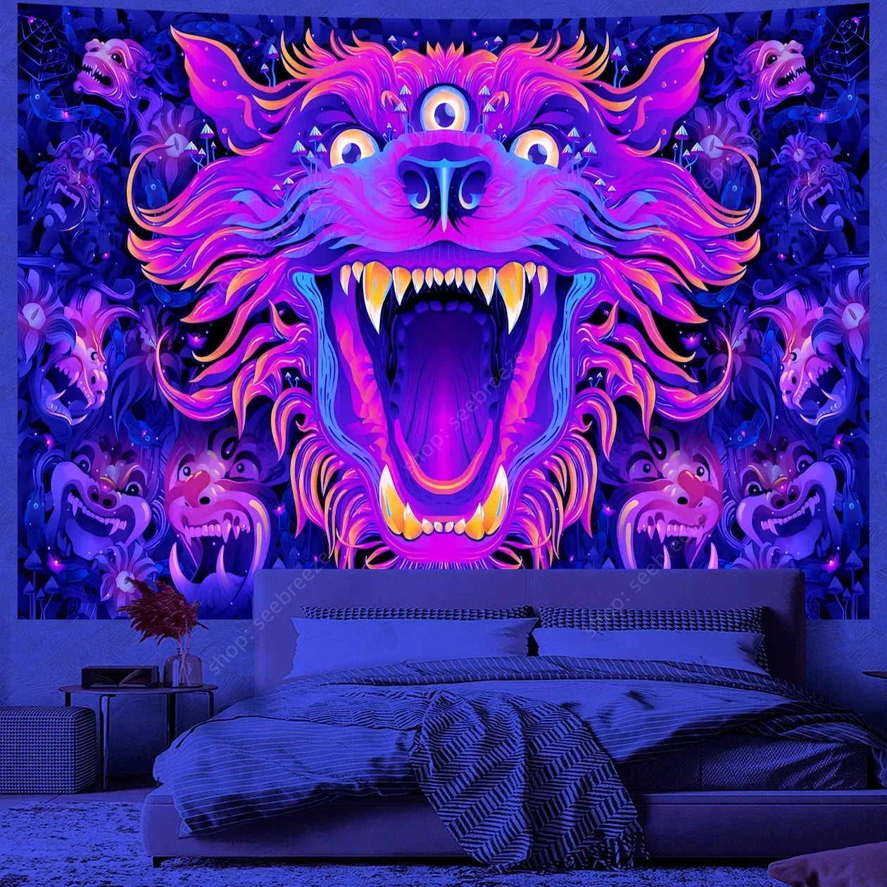 Dragon UV Reactive Tapestries