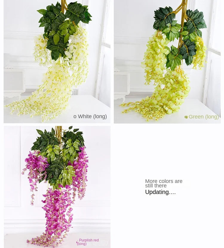 12pcs Artificial Wisteria Flowers