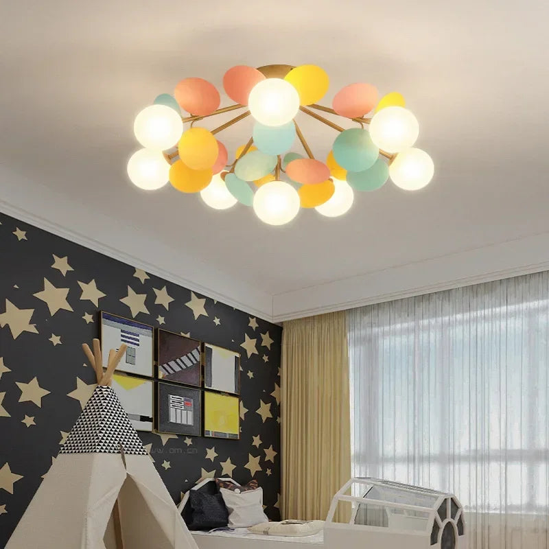 Modern Glass Ball Chandelier