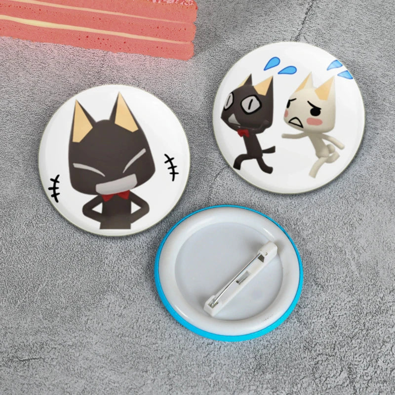 58/44/32MM Animal Crossing Cat Pins