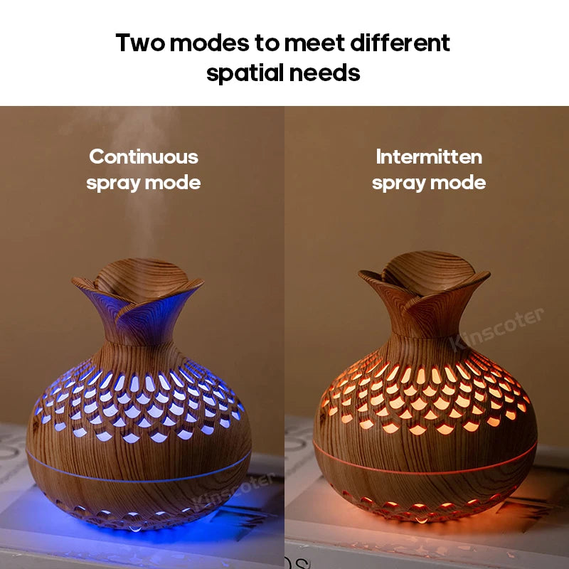 Wood Grain 300ml Essential Oil Diffuser