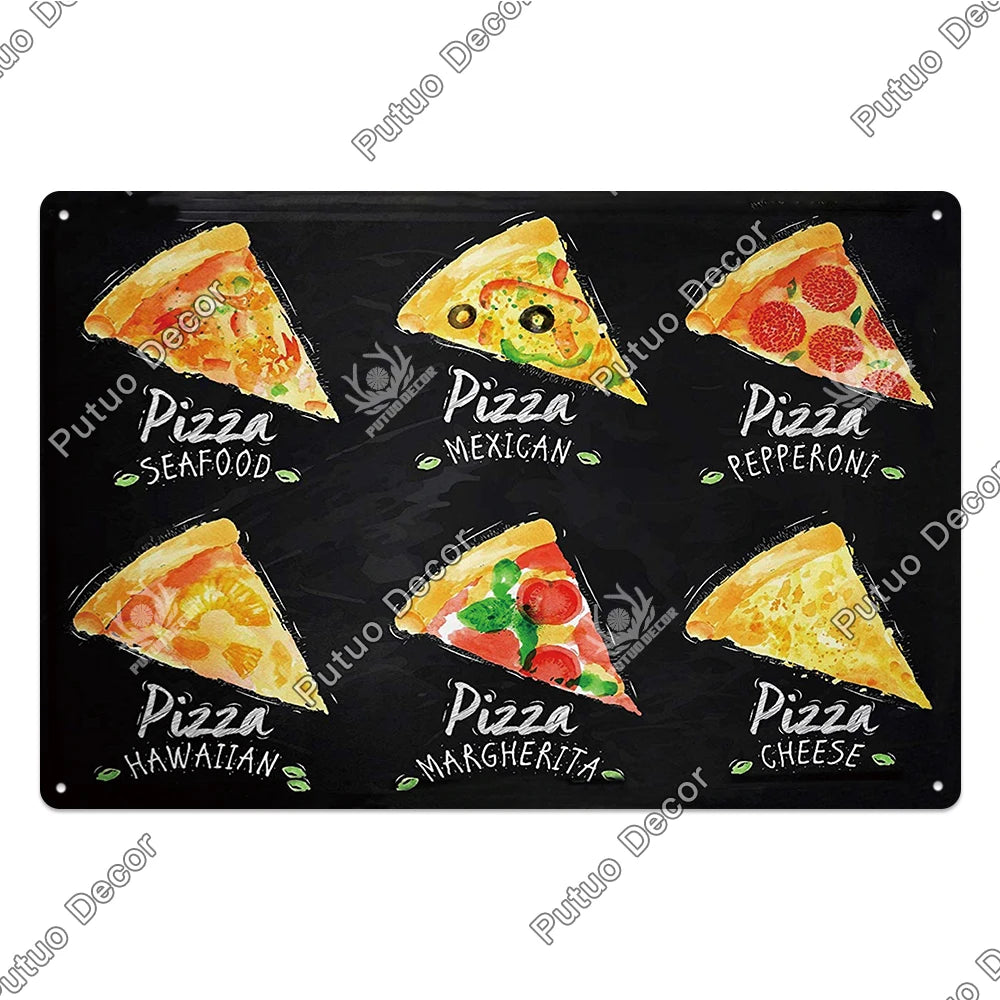 Vintage Restaurant Metal Signs