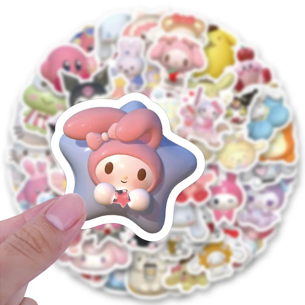 100/200/300Pcs Sanrio Hello Kitty Stickers