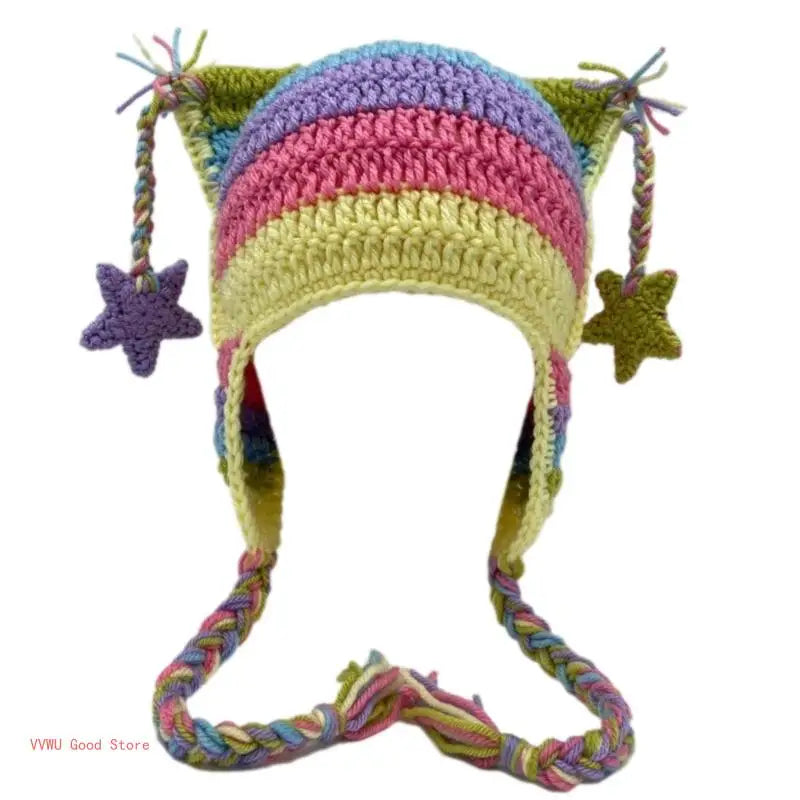 Awesome Knit Hat with Dangles