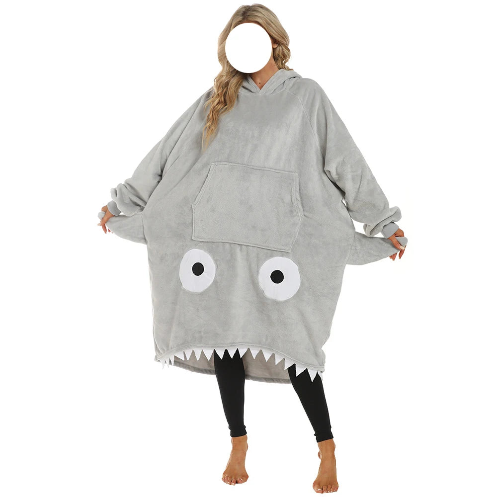 Shark Hooded Blanket