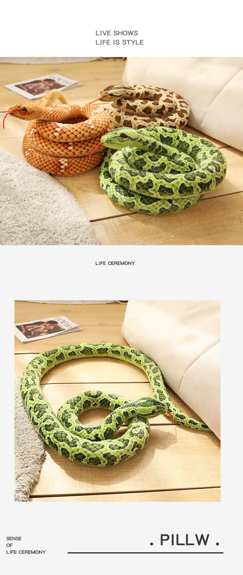 Realistic Snake Plushie