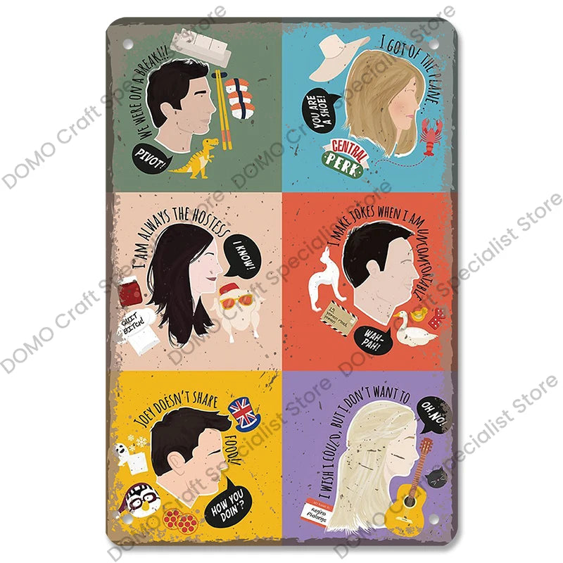 "Friends" Metal Signs