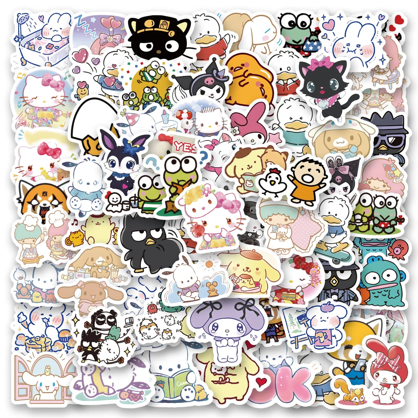 100/200/300Pcs Sanrio Hello Kitty Stickers