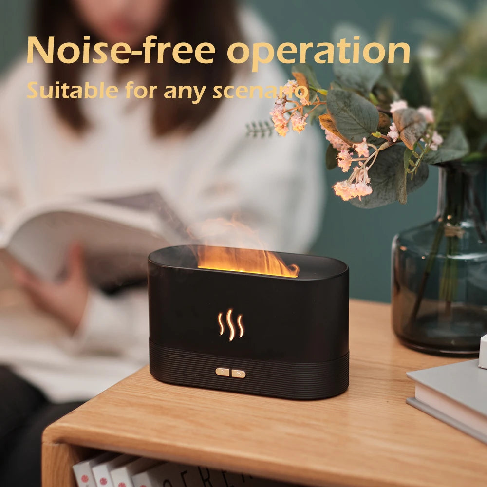 Flame Essential Oil Diffuser With LED
