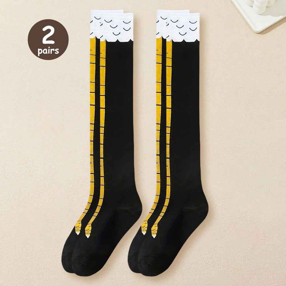 Chicken Leg Thigh High Socks