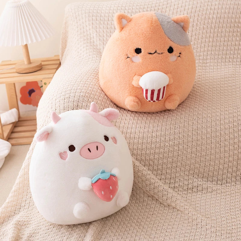 Squishy Plushies Cow and Cat