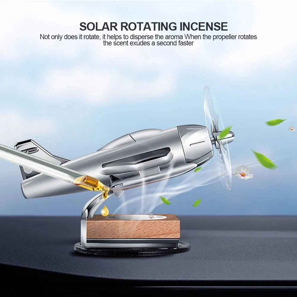 Essential Oil Diffuser Solar Airplane