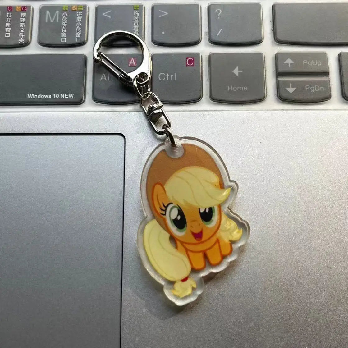 6pc My Little Pony Acrylic Keychain