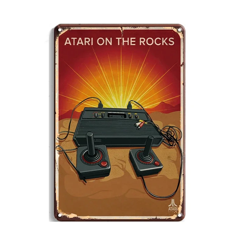 Retro Game Metal Signs