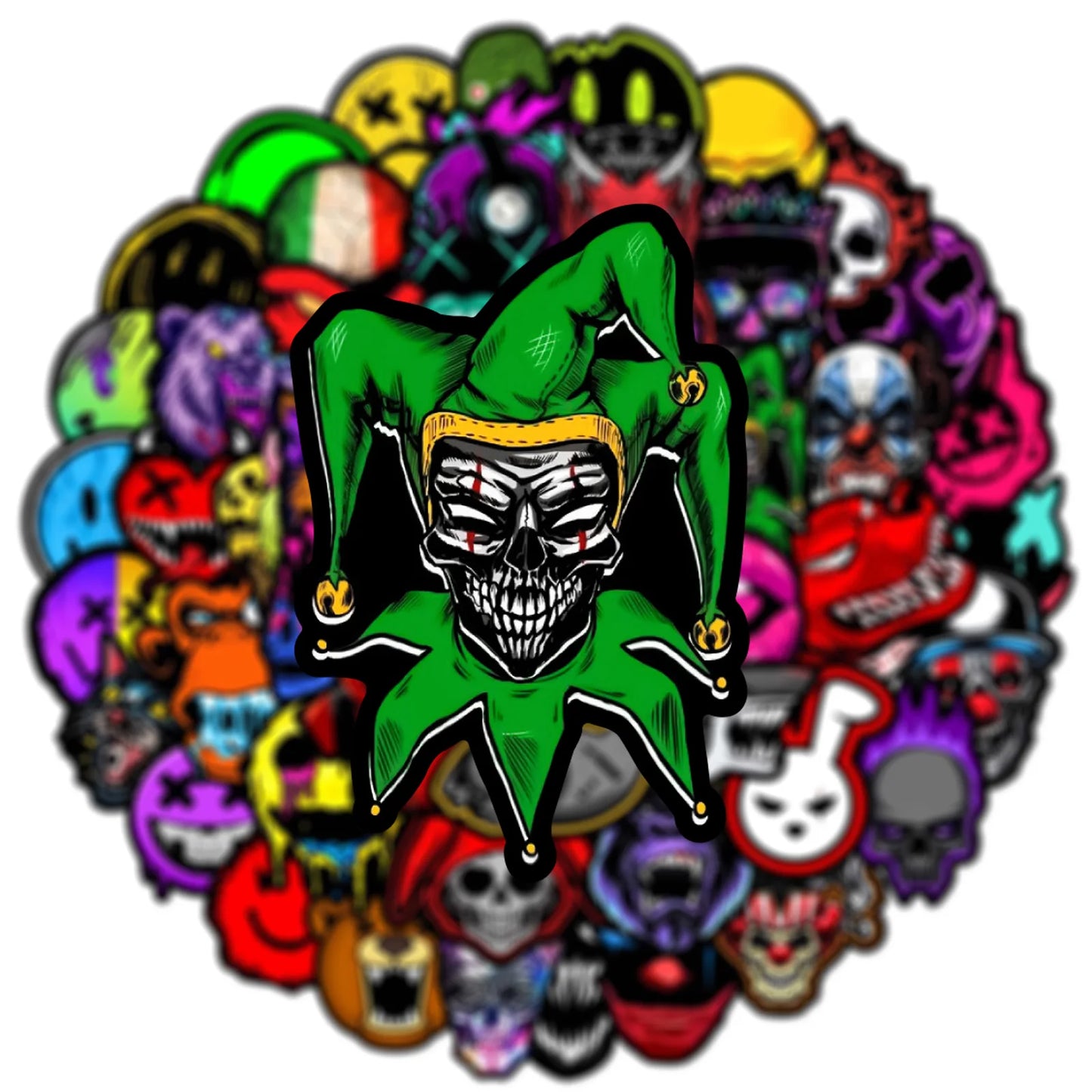 10/25/50pcs Dark Graffiti Stickers