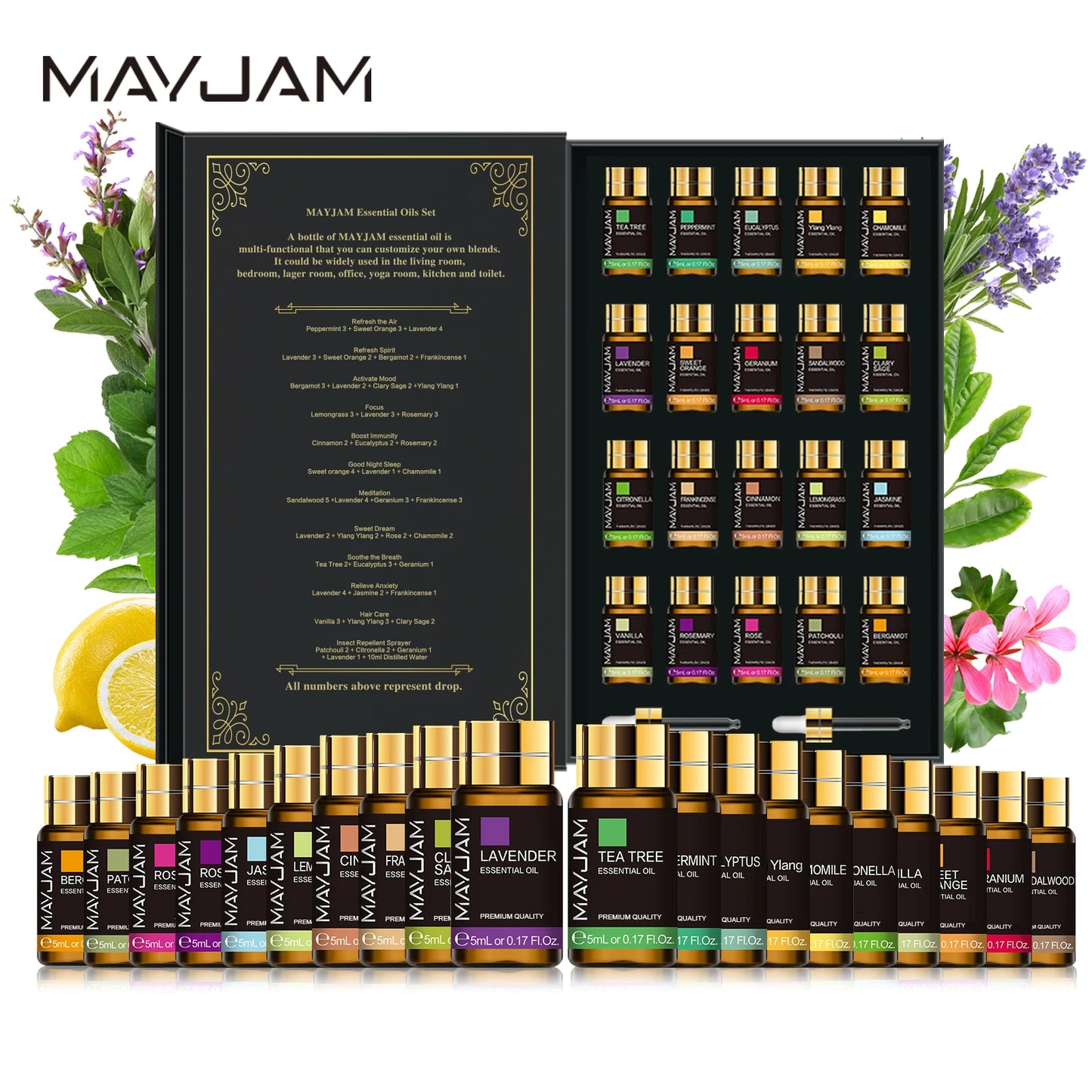 Pure Natural Essential Oils Kit 20pcs