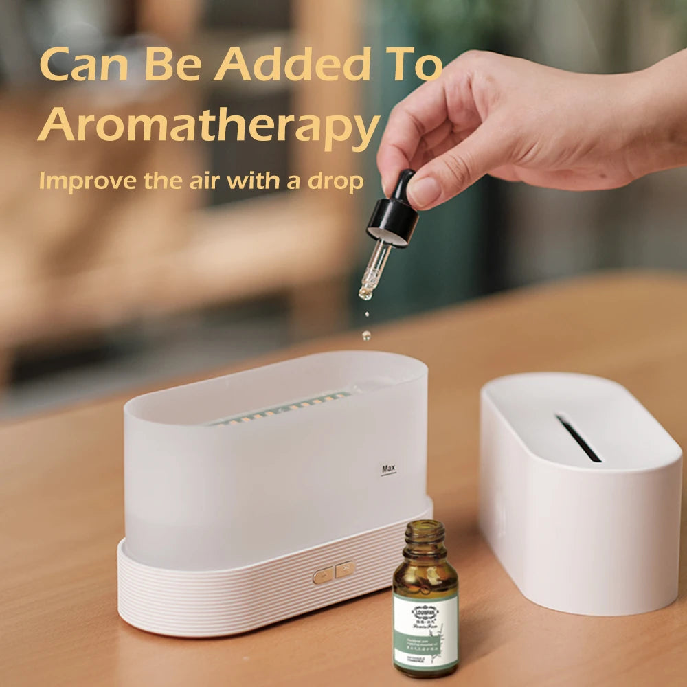 Flame Essential Oil Diffuser With LED