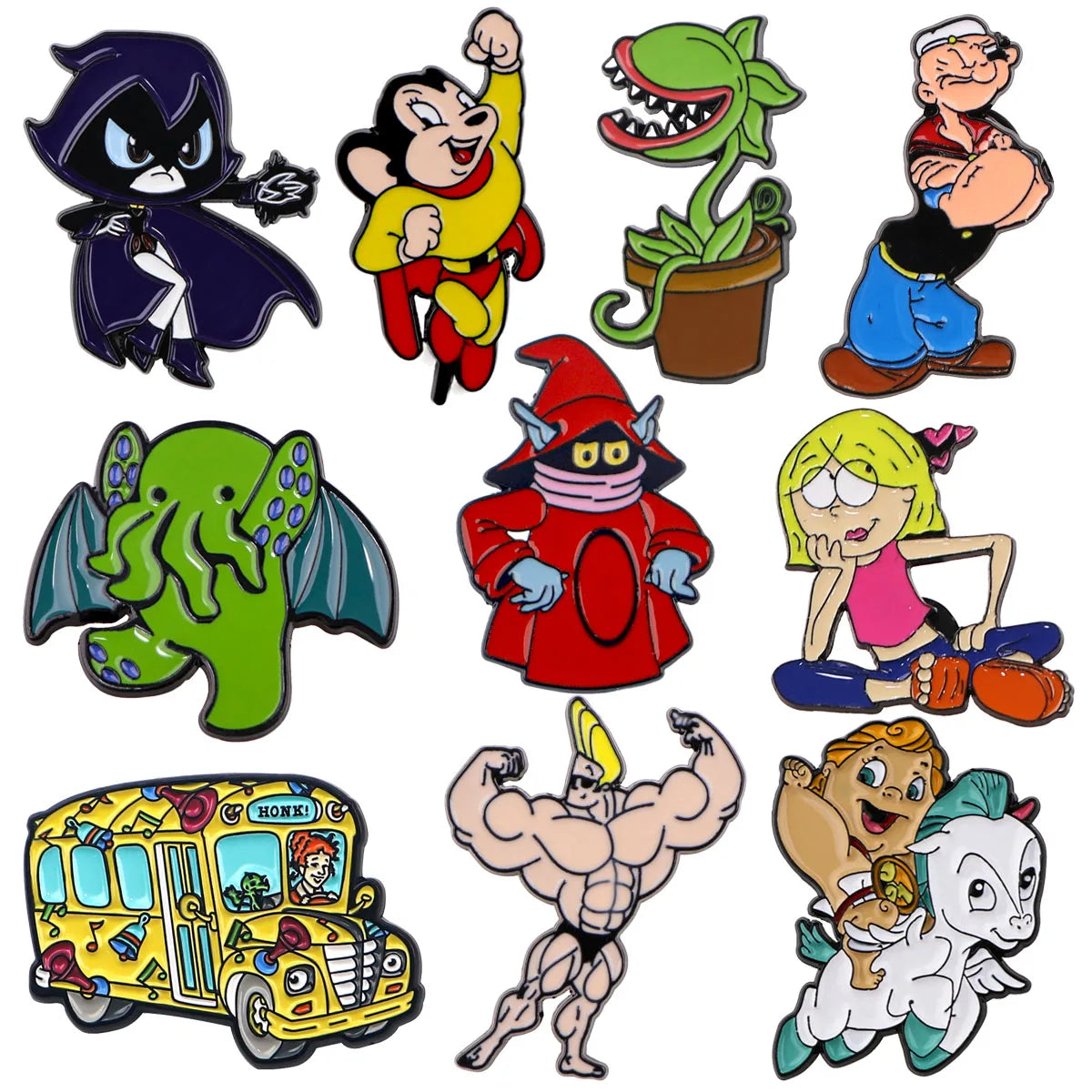 Niche Cartoon Characters Enamel Pins