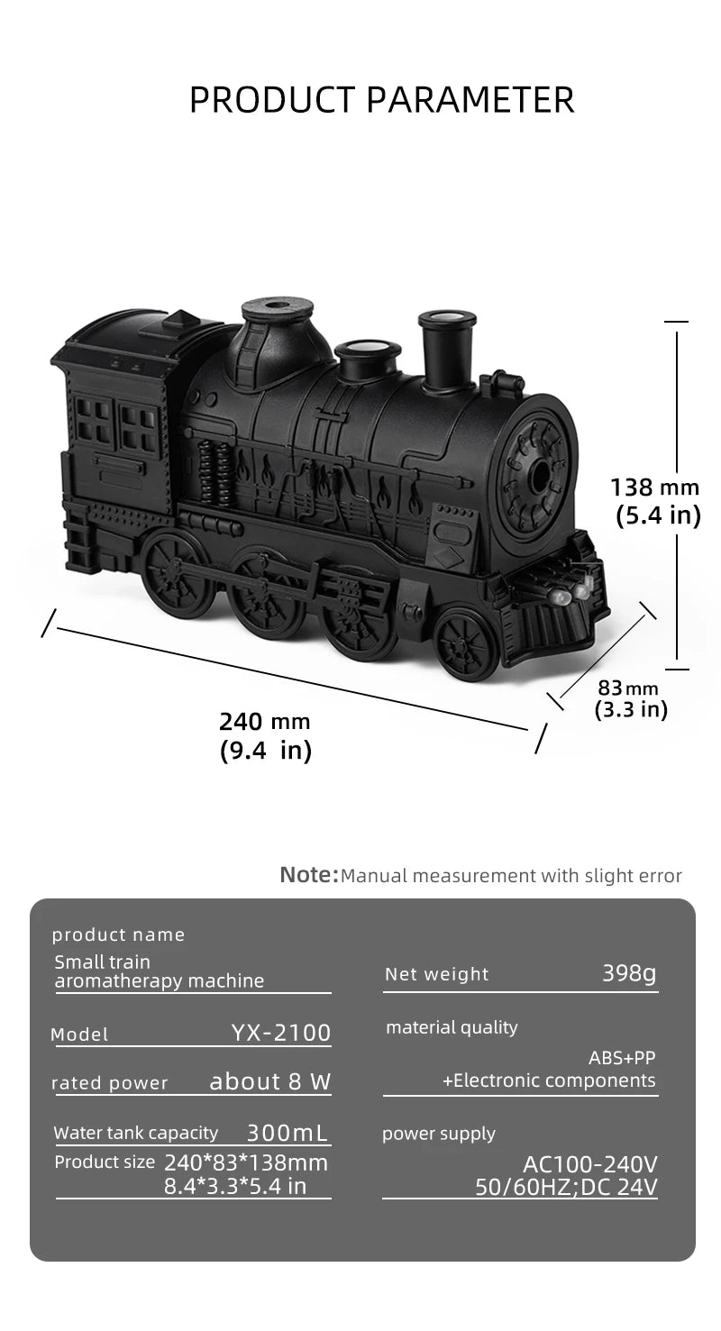 Train/Cannon Essential Oil Aroma Diffuser