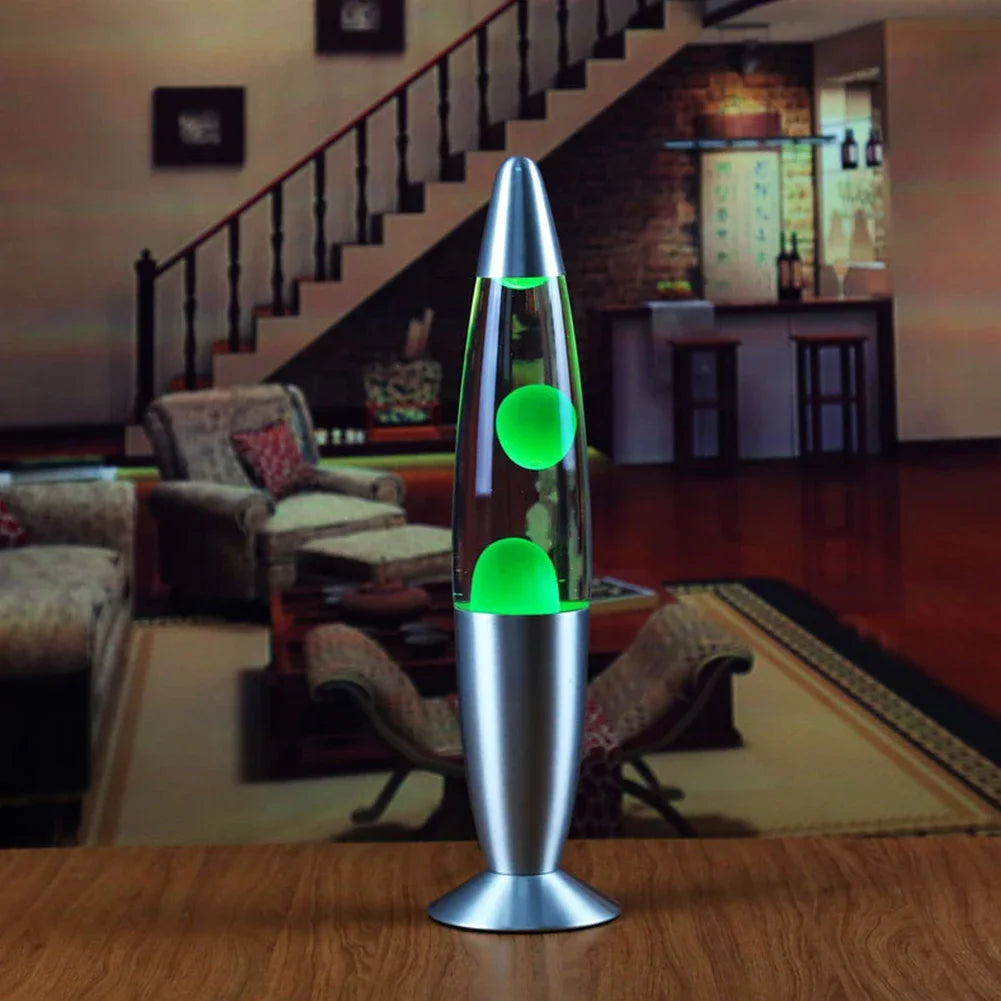 LED Volcano Lava Lamp Aluminum