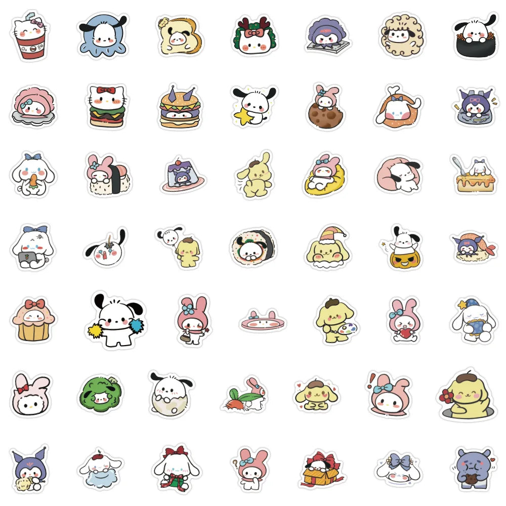 100/200/300Pcs Sanrio Hello Kitty Stickers