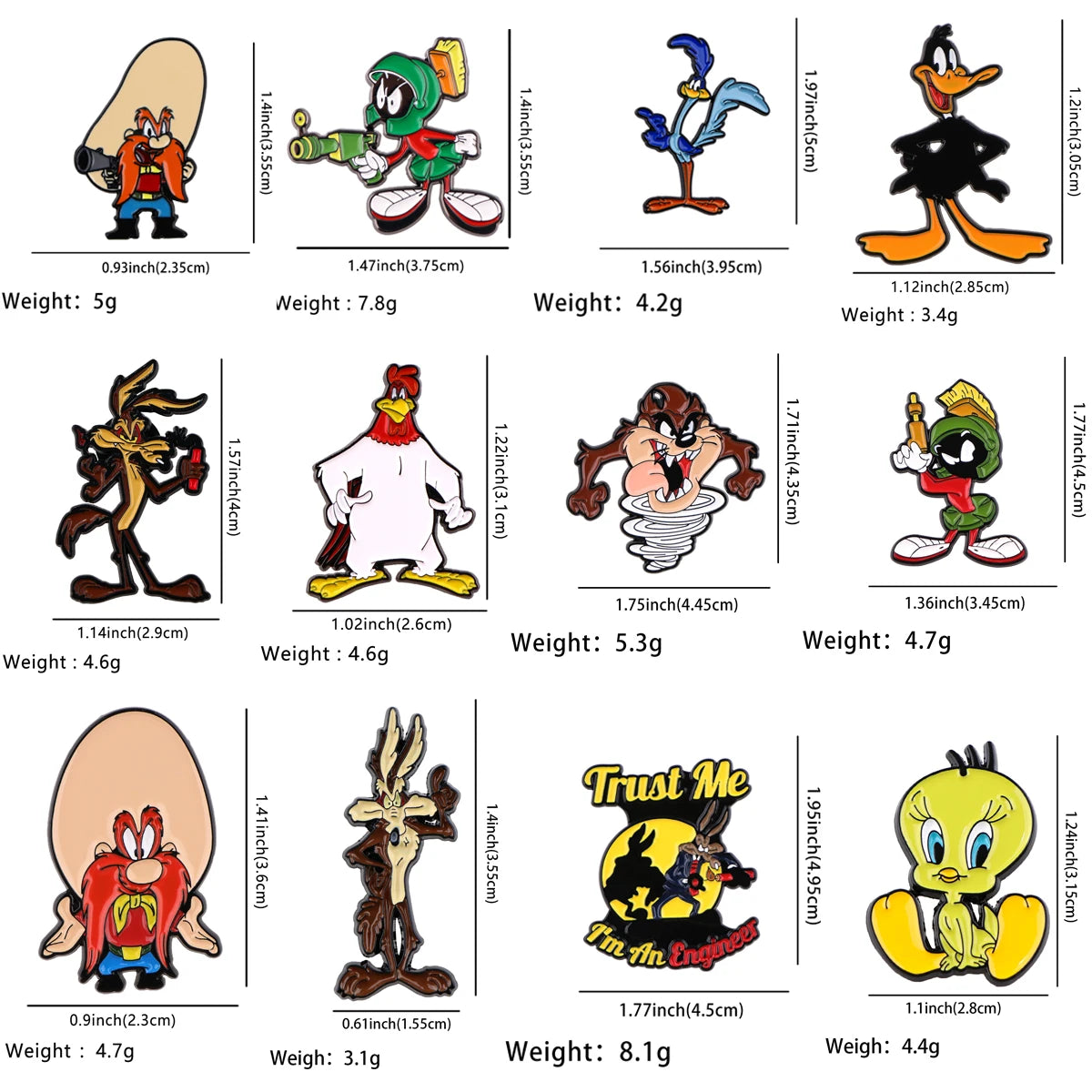 Looney Tunes Enamel Pins