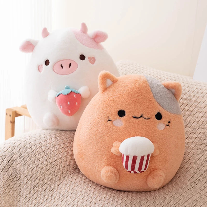 Squishy Plushies Cow and Cat