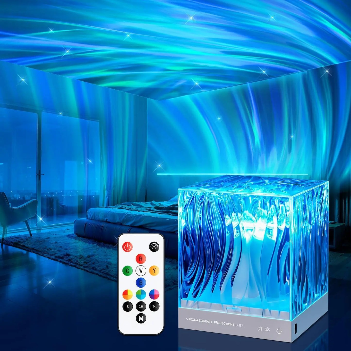 Northern Lights USB Rechargeable Water Ripple Projector