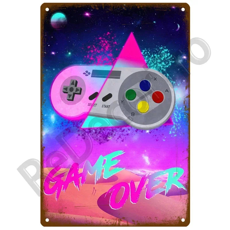Vintage Game Metal Signs