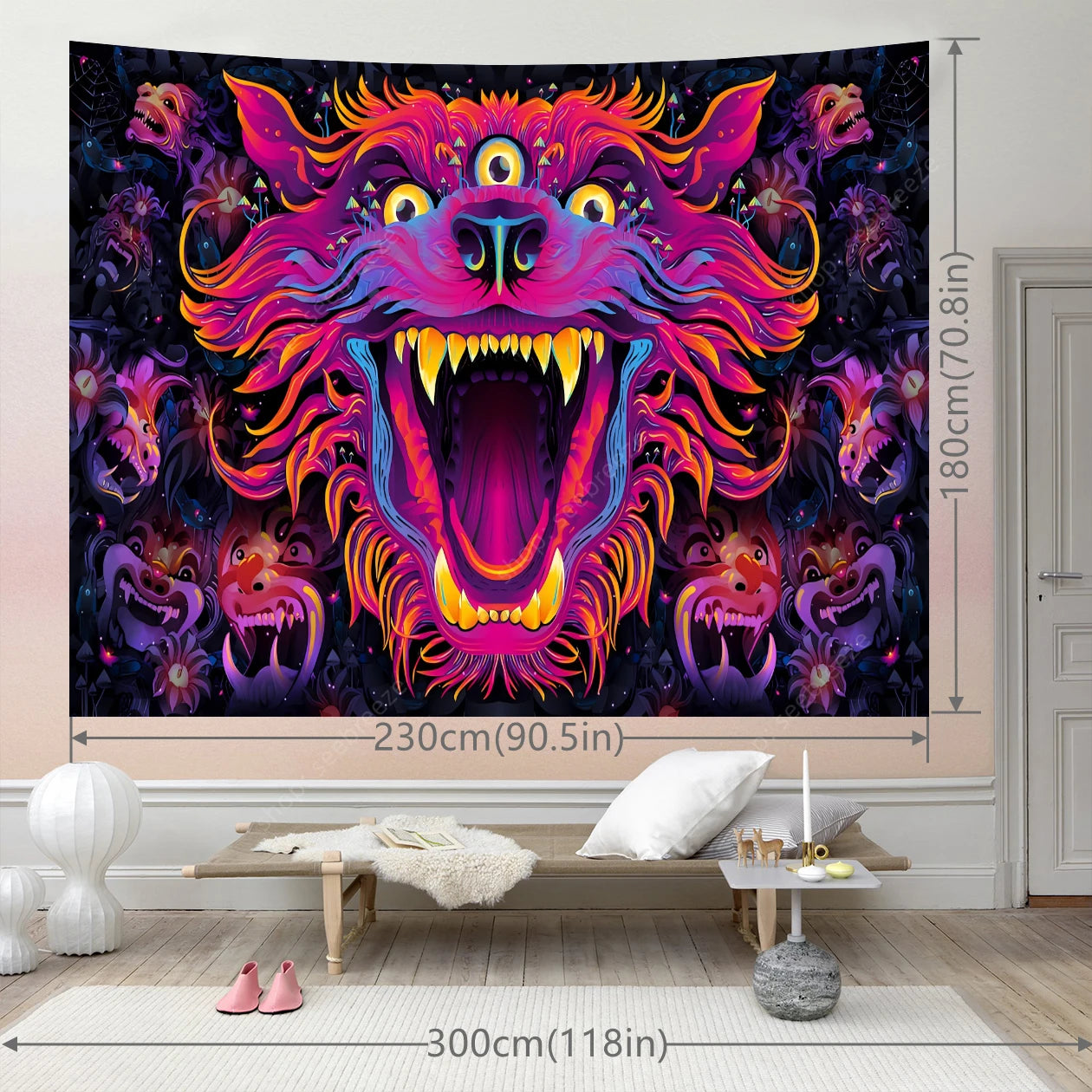 Dragon UV Reactive Tapestries