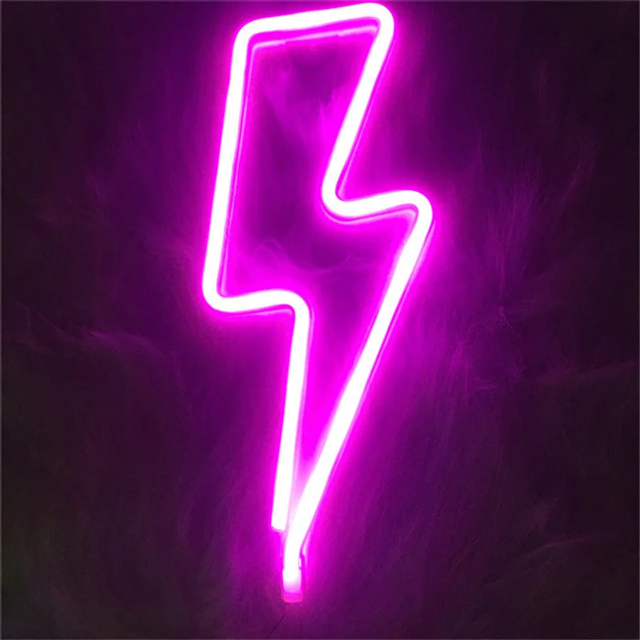 Lightning Bolt LED Neon Sign