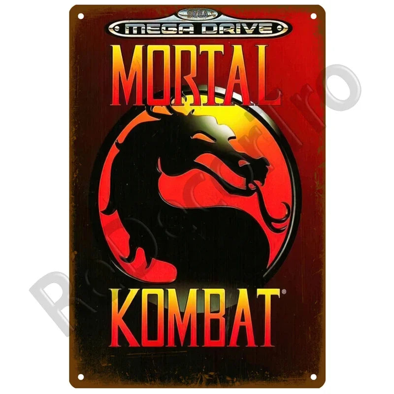 Vintage Game Metal Signs