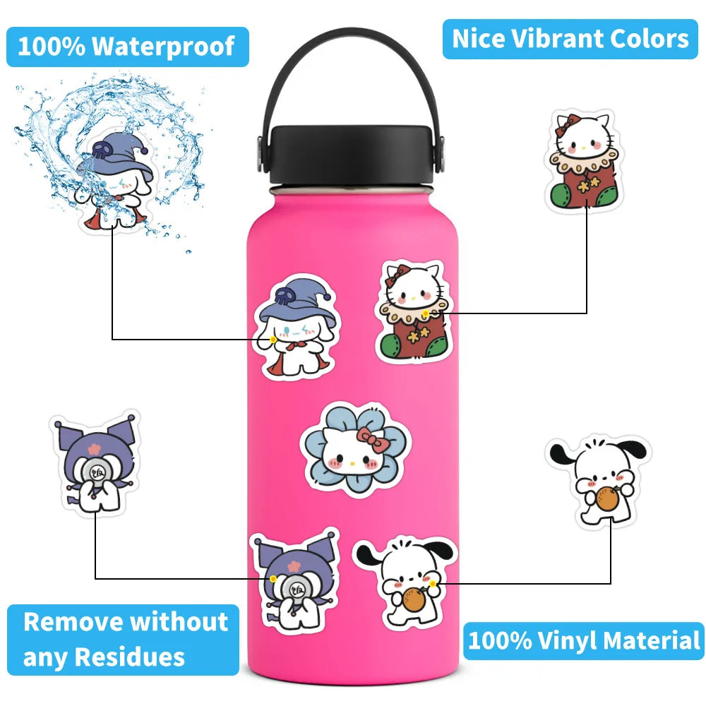 100/200/300Pcs Sanrio Hello Kitty Stickers