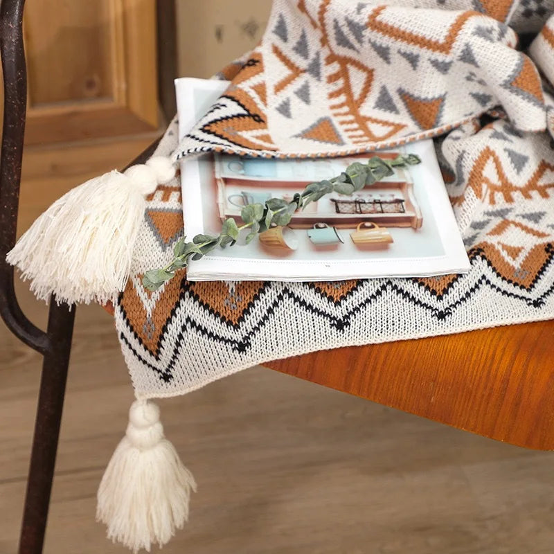 Heavy weight Tasseled Blanket