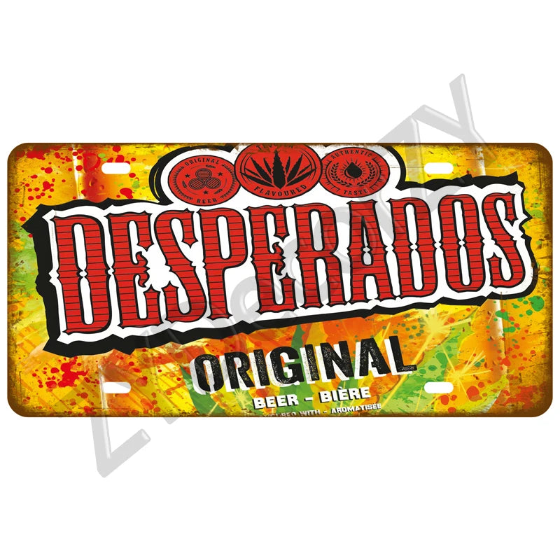 Funny Vintage Metal Signs Beer/Coffee