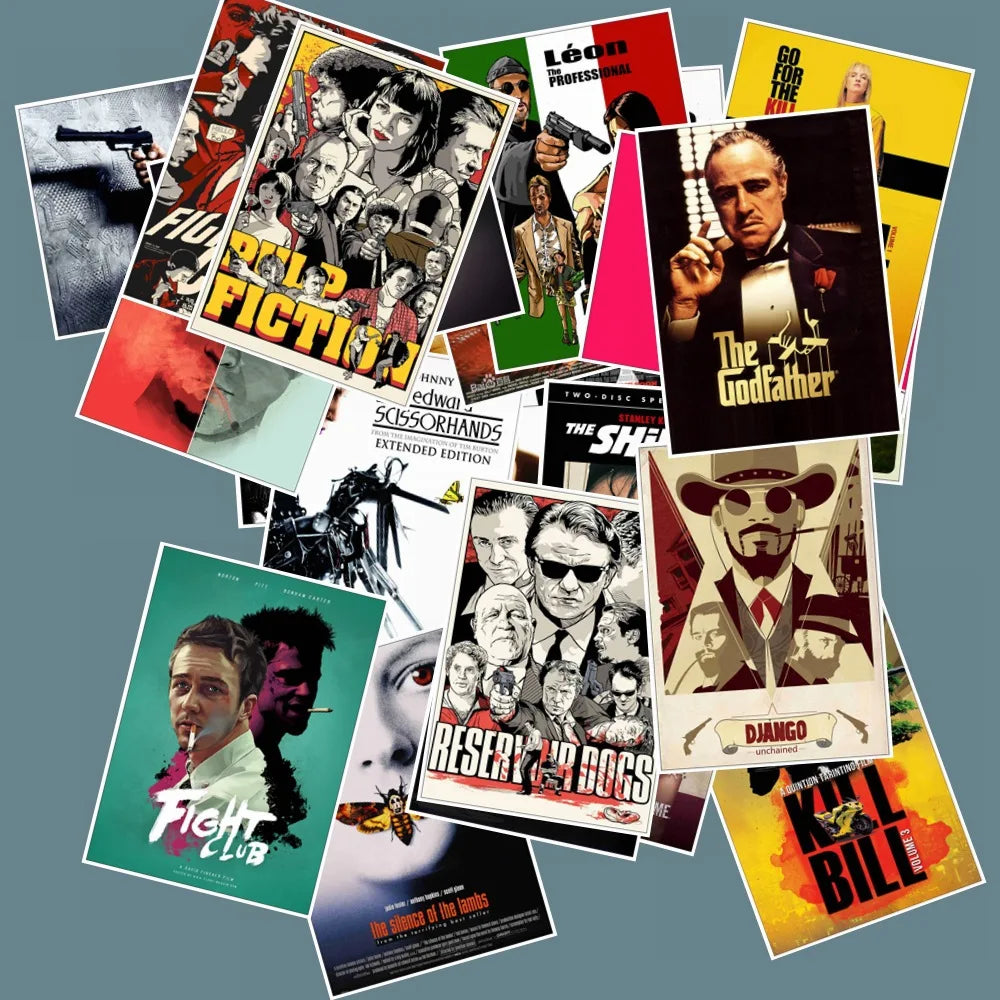Classic Movie Poster Stickers (25pcs)