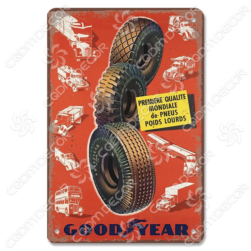 Vintage Gas Station Metal Signs