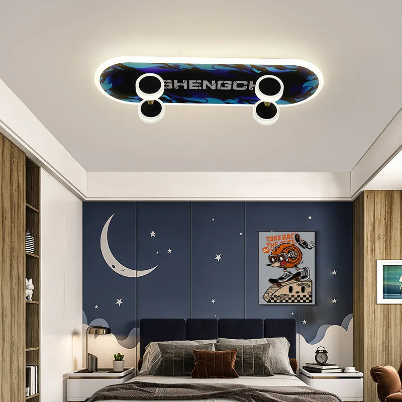 Skateboard Ceiling Light