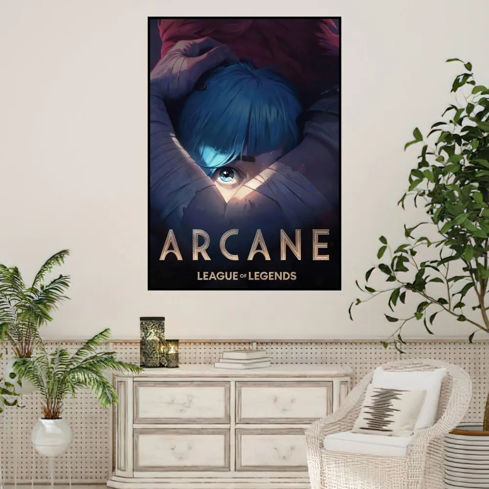 Arcane League of Legends Poster Prints Wall Sticker