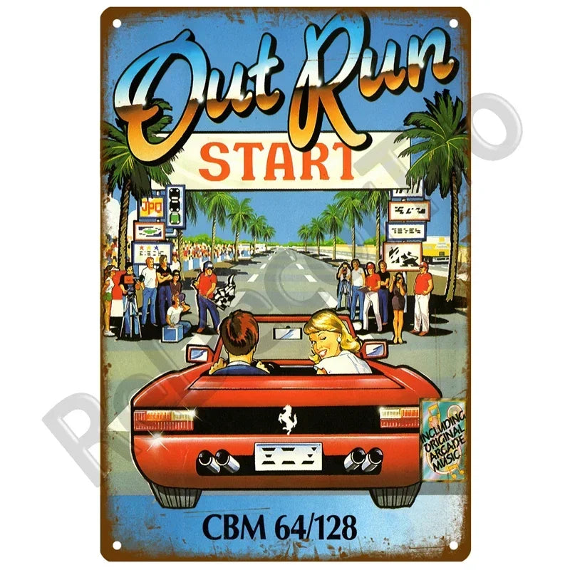 Vintage Game Metal Signs