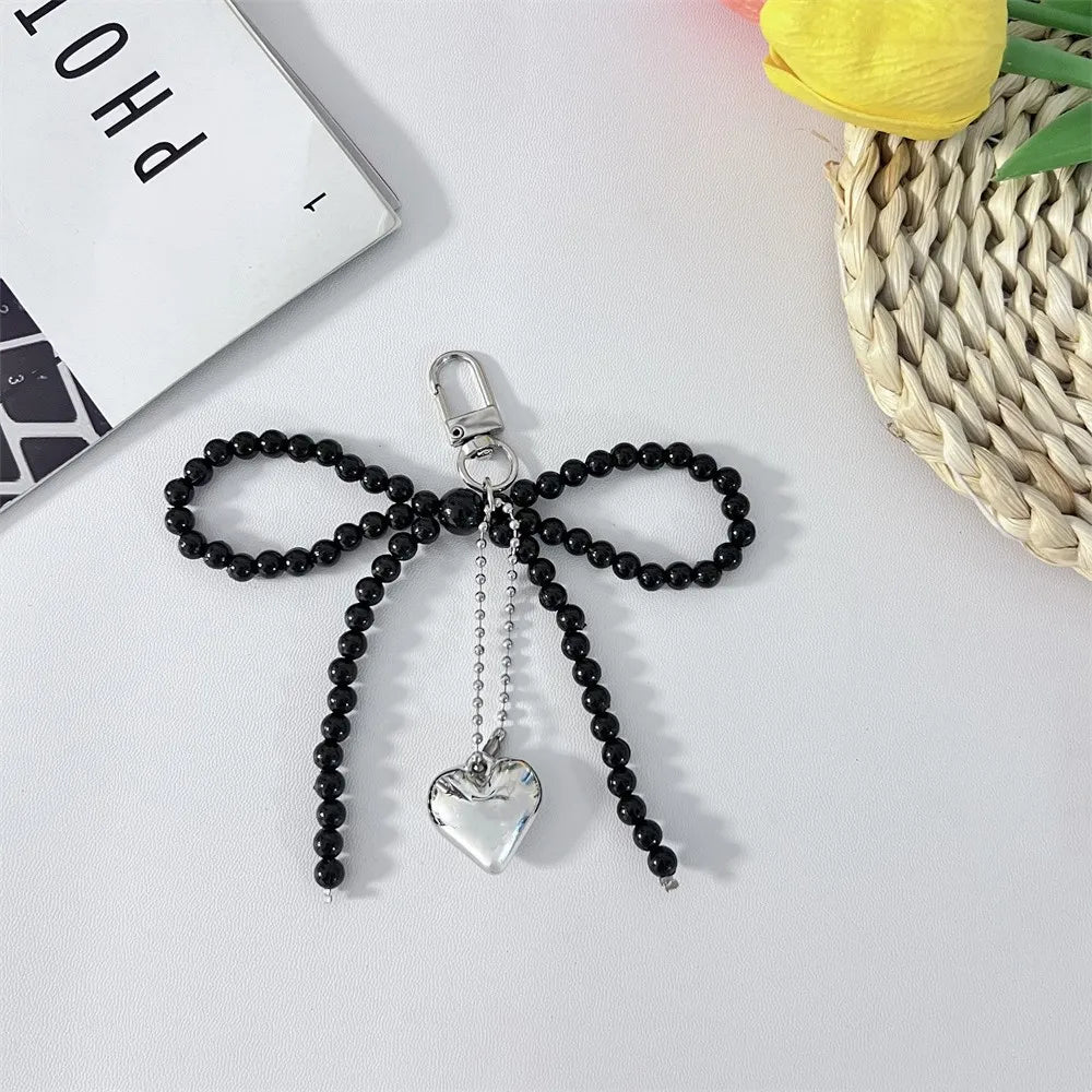 Beaded Bow Keychain