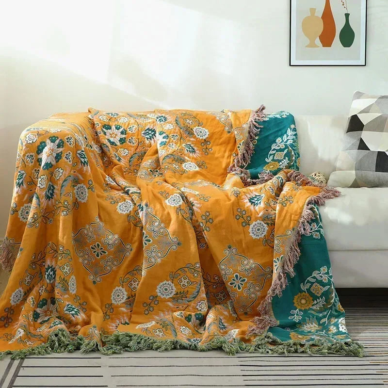 Nordic Bedspread with Tassels