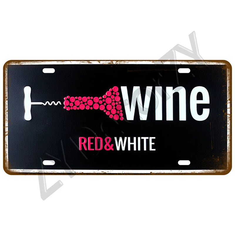 Funny Vintage Metal Signs Beer/Coffee