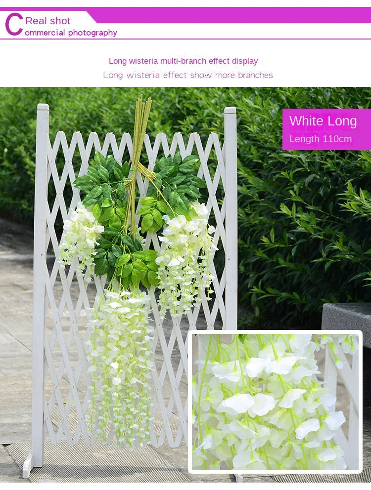 12pcs Artificial Wisteria Flowers