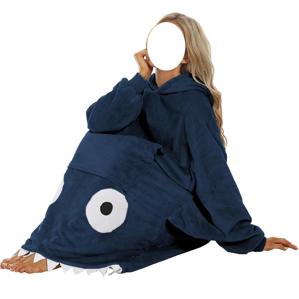 Shark Hooded Blanket