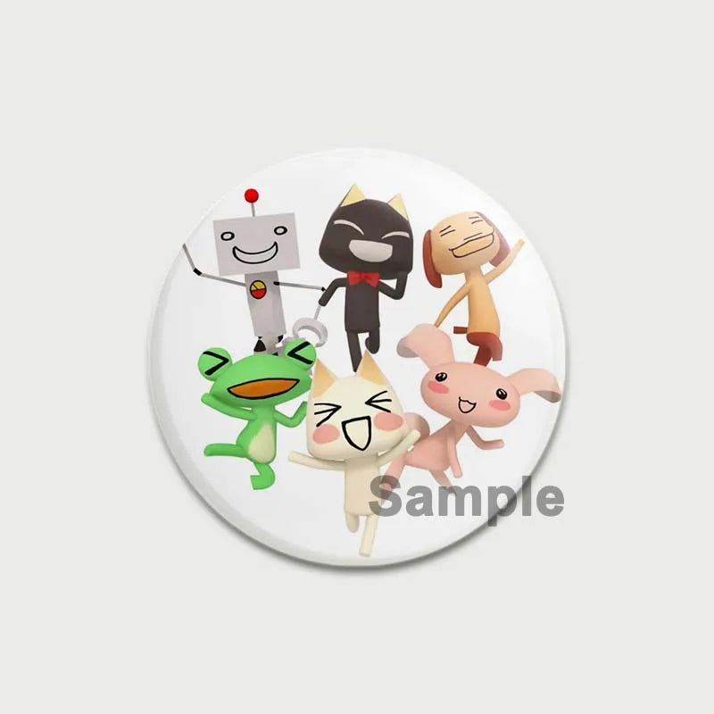 58/44/32MM Animal Crossing Cat Pins