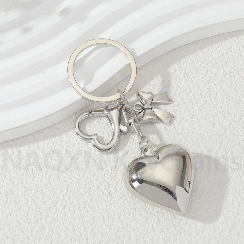 Y2k Big Heart Keychain