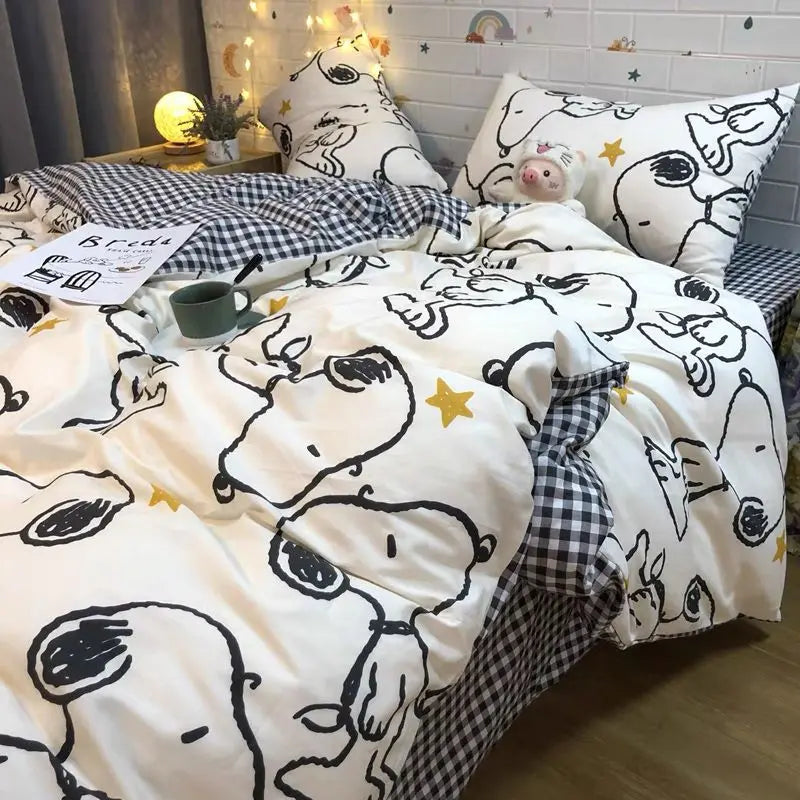 4Pcs/set Snoopy Bedding